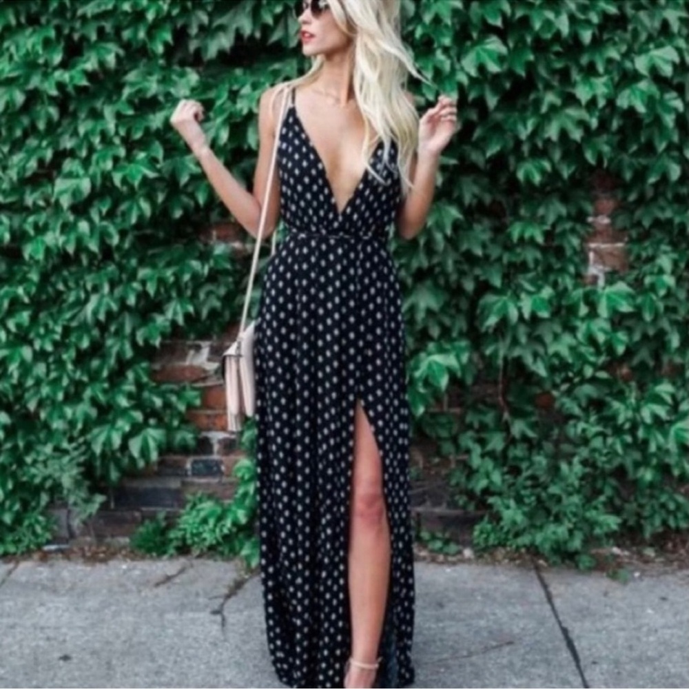 Vici Printed Maxi Dress